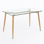 Mesa Eames Rectangular Vidrio