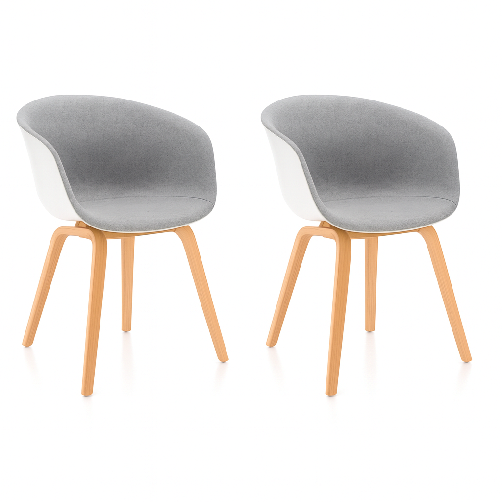 Pack 2 Sillas de Comedor Modelo Gaudí Gris