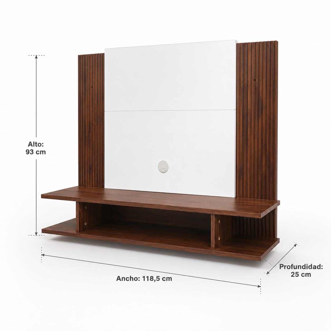 Panel TV 50" Home Nova Madera Oscura