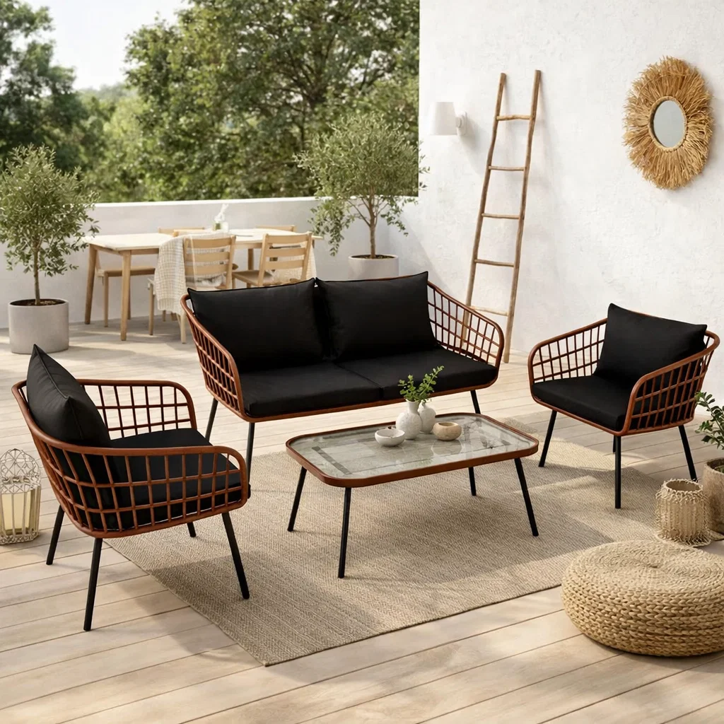 Set de Terraza Virginia Gris