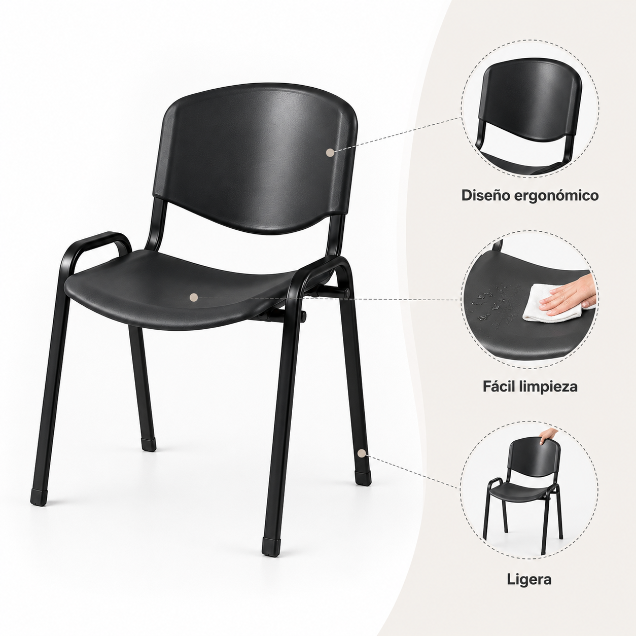 Silla Iso Negra