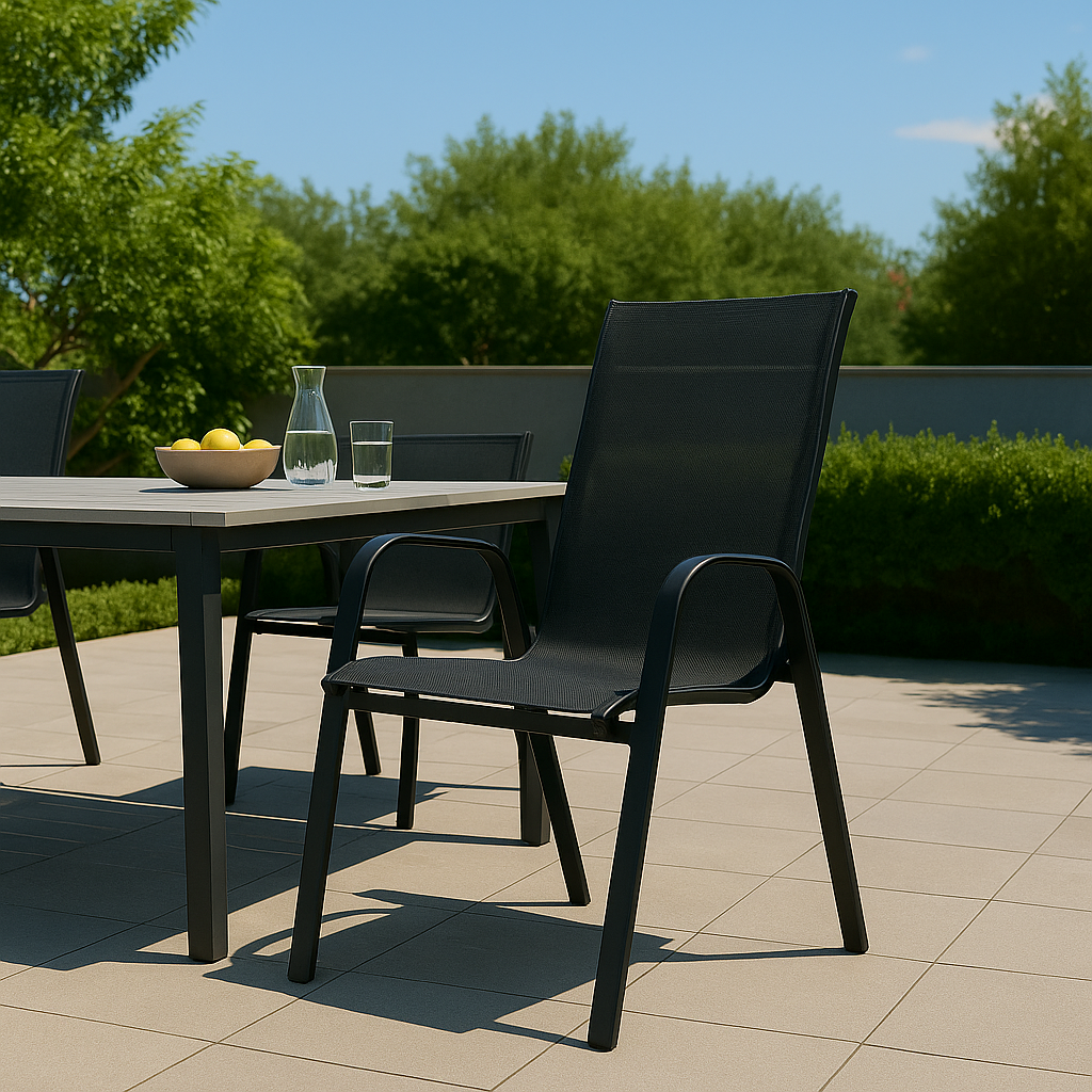 Silla de Terraza Asunción Negra