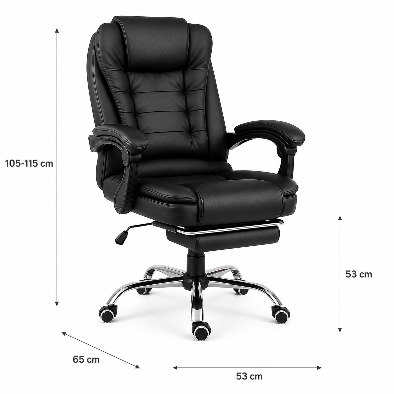 Silla Gerencial Negra Max Confort