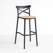 Taburete Piso de Bar Crossback 77cm