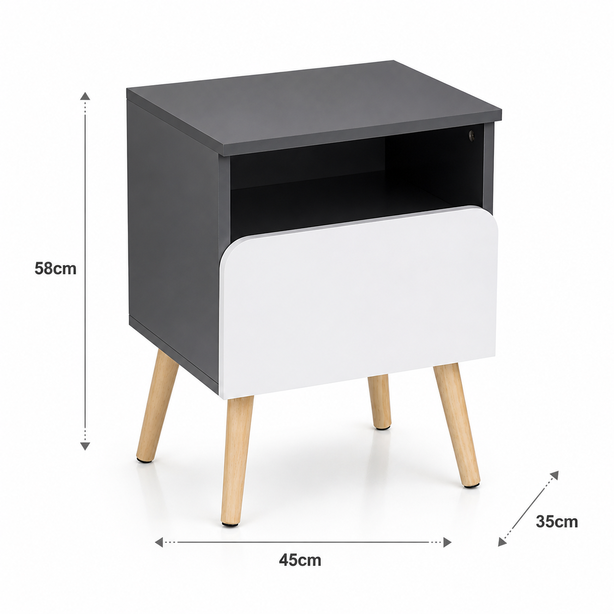 Velador Nordic 1 cajon
