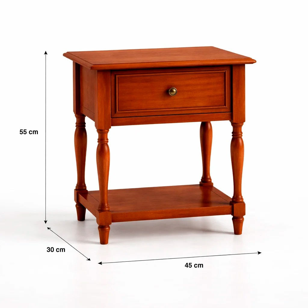 Velador Provenza Madera 1 cajon