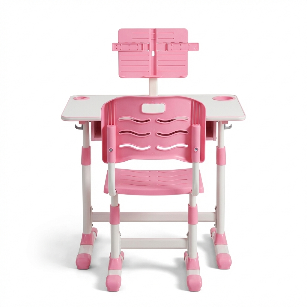 Escritorio + Silla Ergonomica para niños Rosado