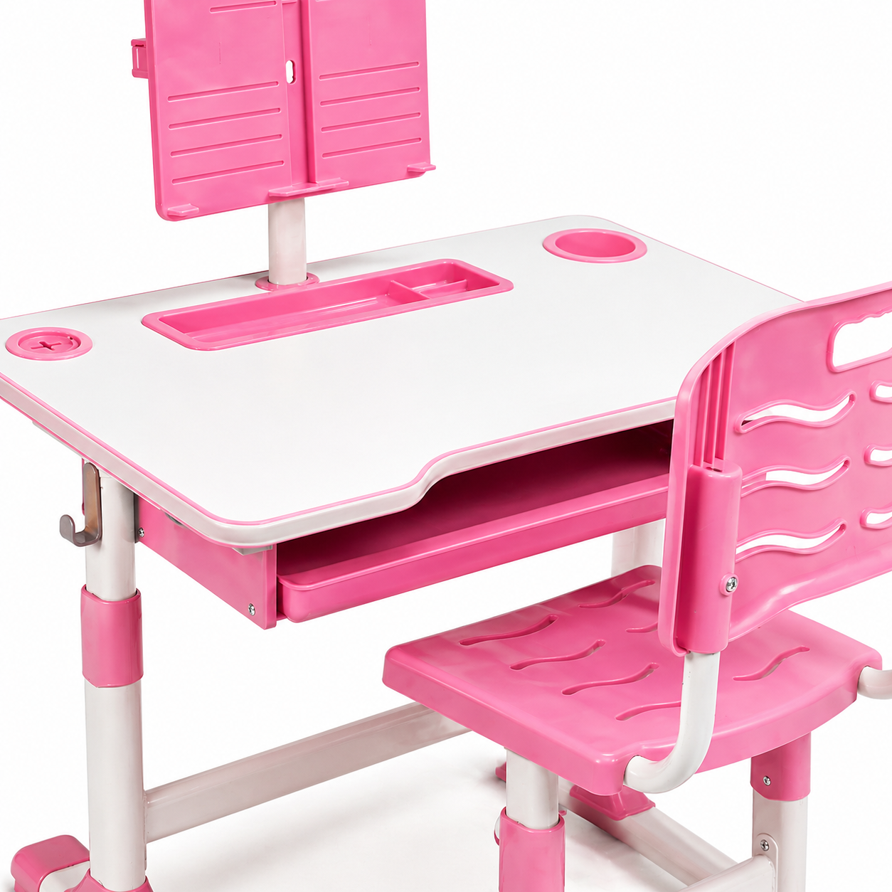 Escritorio + Silla Ergonomica para niños Rosado