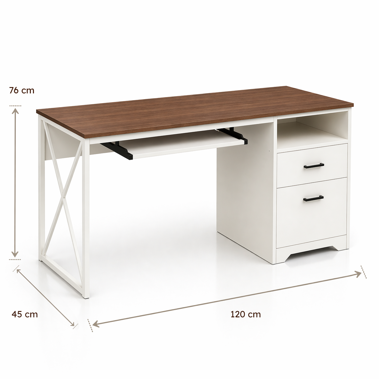 Escritorio Prisma Wallnut 120CM