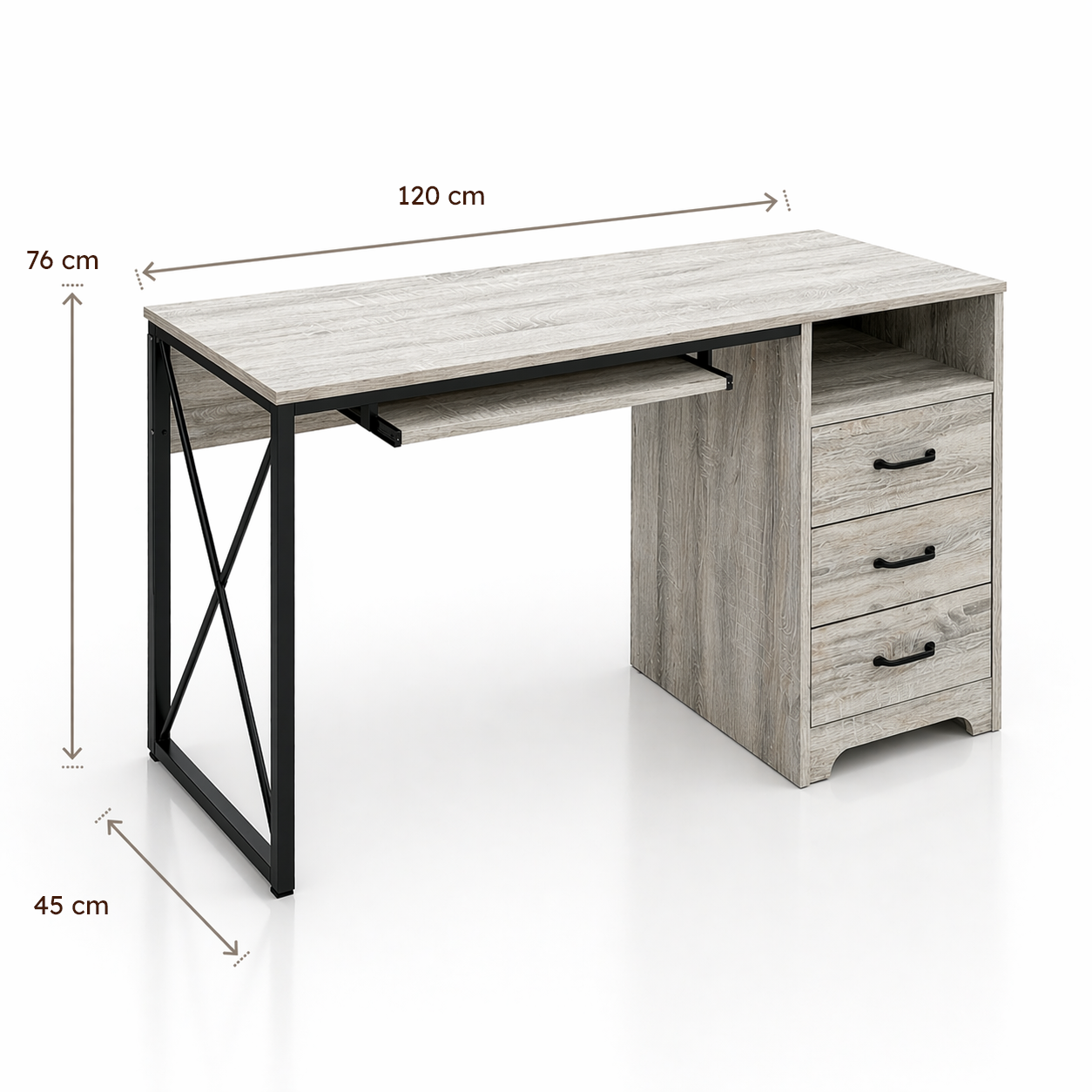 Escritorio Urban Grey 120cm