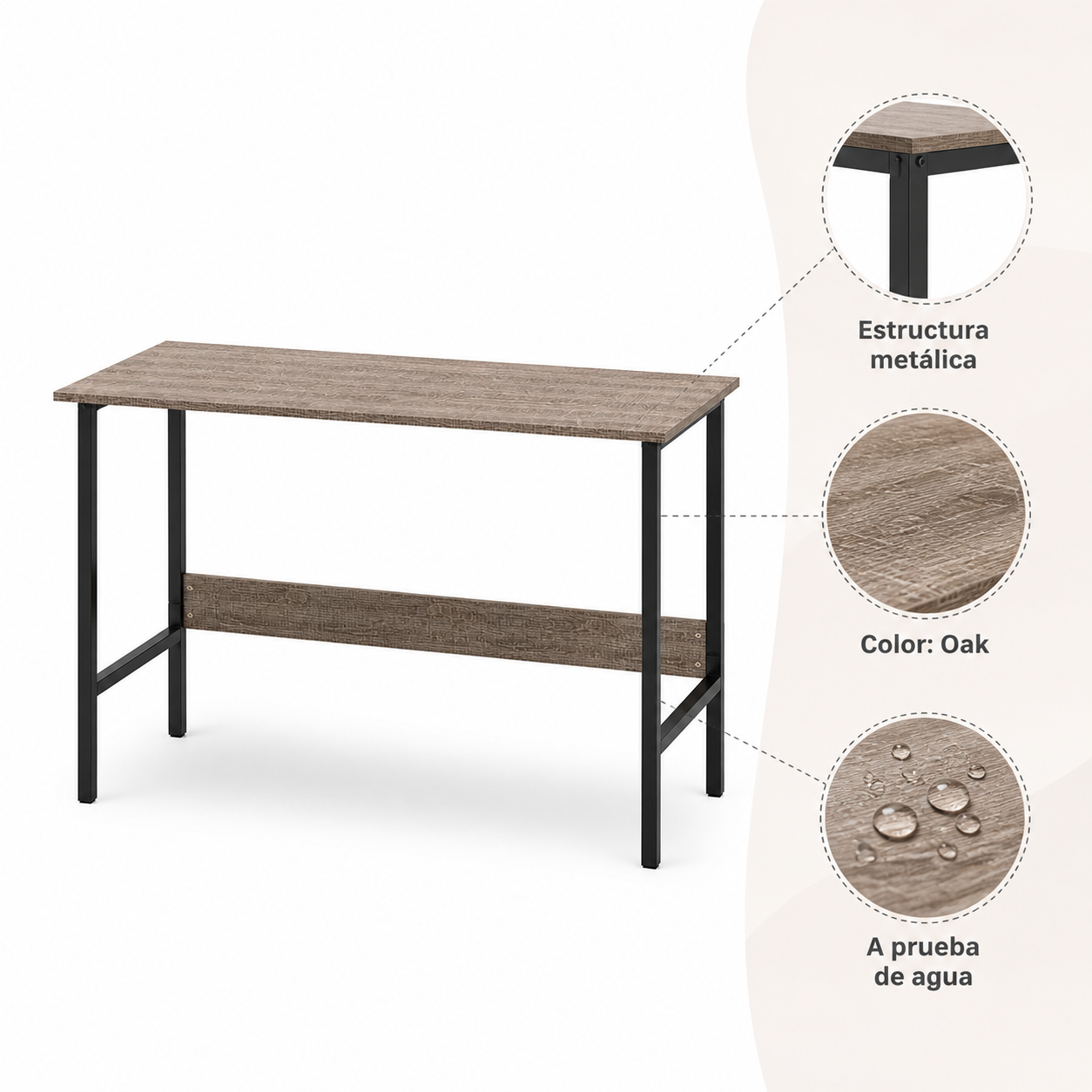 Escritorio Viewee Oak 100cm