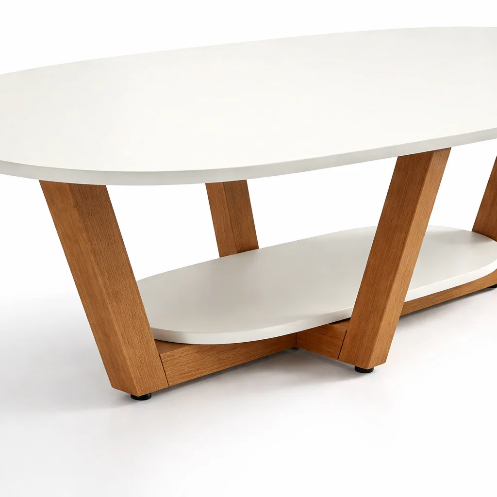 Mesa de Centro Elegance Blanca / Madera