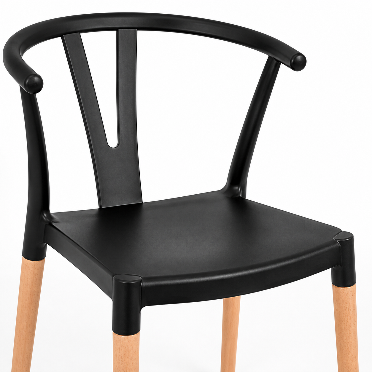 Pack 4 Sillas Wishbone Negra