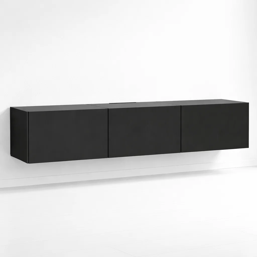 Rack TV Flotante Napoles Negro