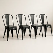 PACK 4 Sillas Tolix negro mate