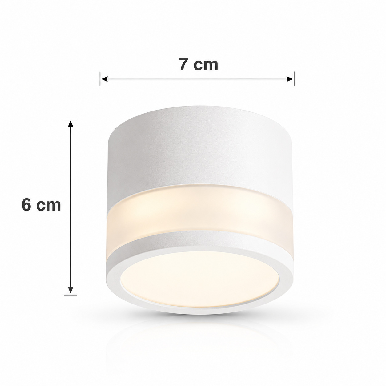 Panel Decorativo Sobrepuesto Blanco Moderno 7W 6000K Luz Fría