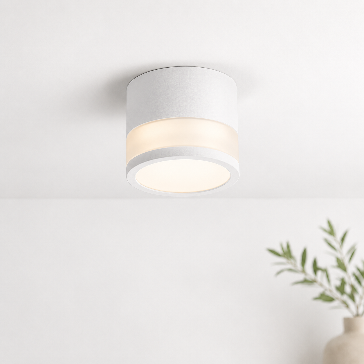 Panel Decorativo Sobrepuesto Blanco Moderno 7W 6000K Luz Fría