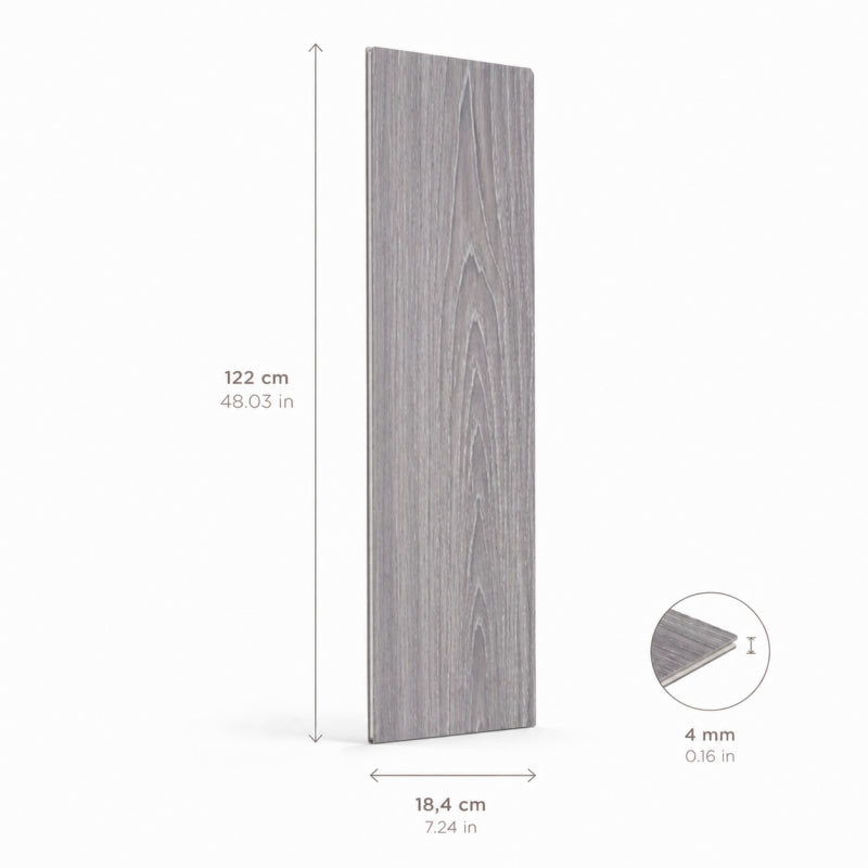 Piso vinilico SPC caja 12 unidades madera 2,69m2 122x184cm 4mm espesor