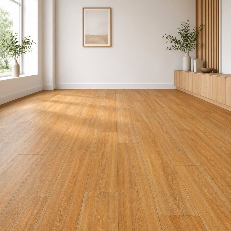 Piso vinilico SPC caja 12 unidades madera clara 2,69m2 122x184cm 4mm espesor