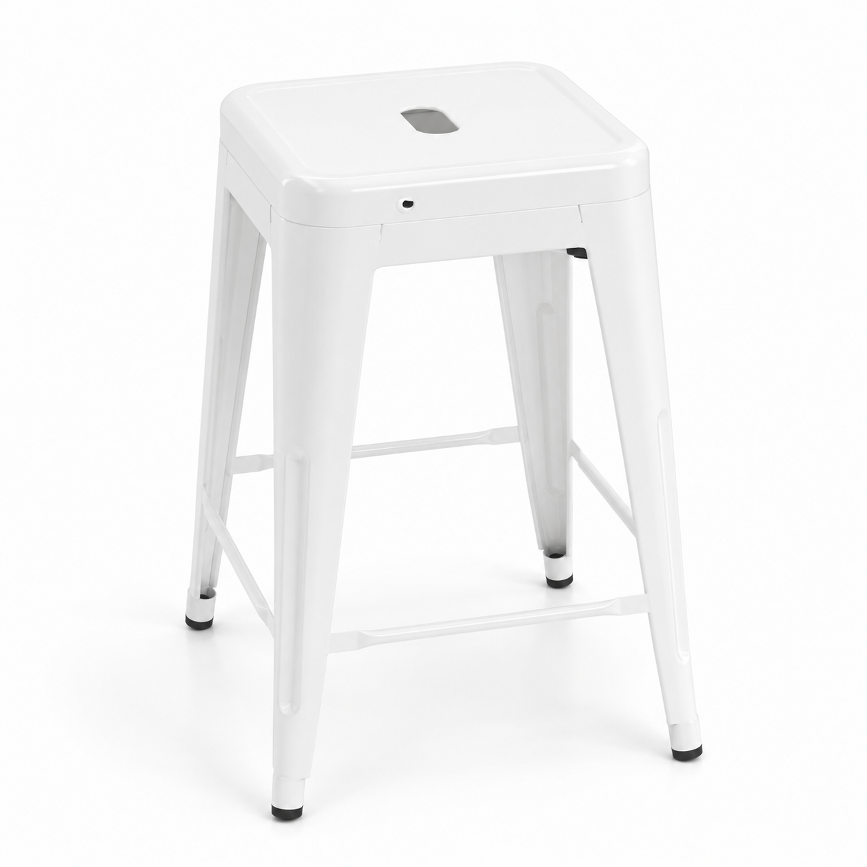 Taburete 77 cms blanco
