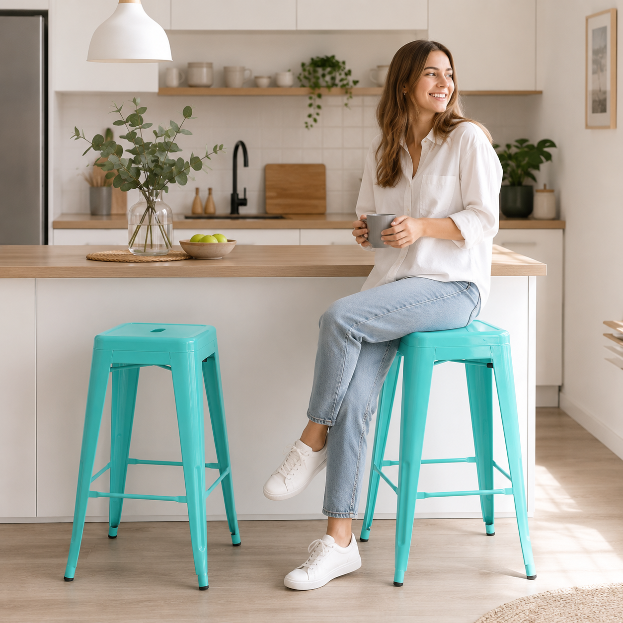 Taburete 77 cms Menta