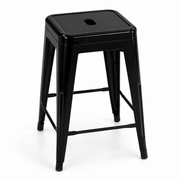 Taburete 66 cms Negro mate