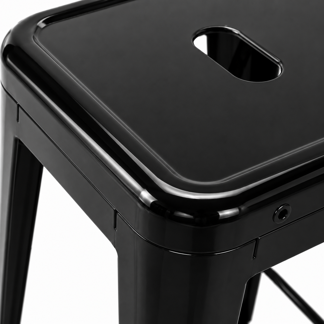 Taburete 66 cms Negro mate