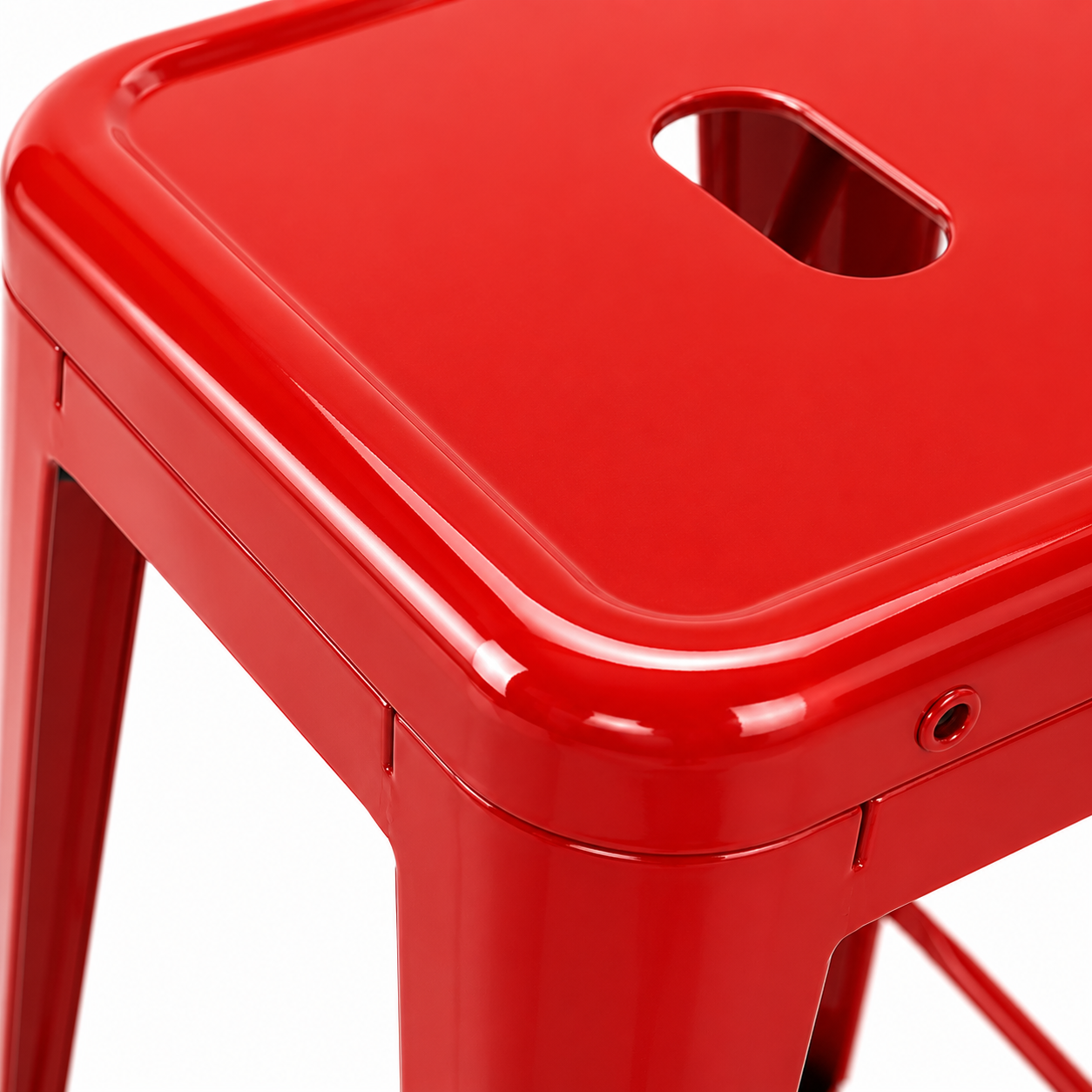 Taburete 77 cms Rojo