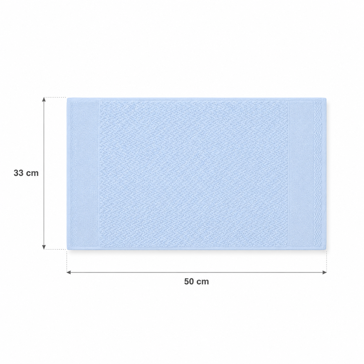 Toalla Visita Bordar Karsten Verona Celeste | 33x50 cm Algodón